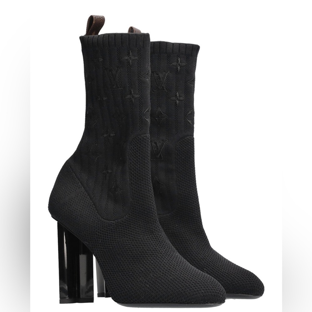 Louis Vuitton Knit Monogram Boots - Picture 3 of 6